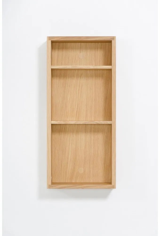 Slimline tölgyfa fürdőszobai fali polc - Wireworks