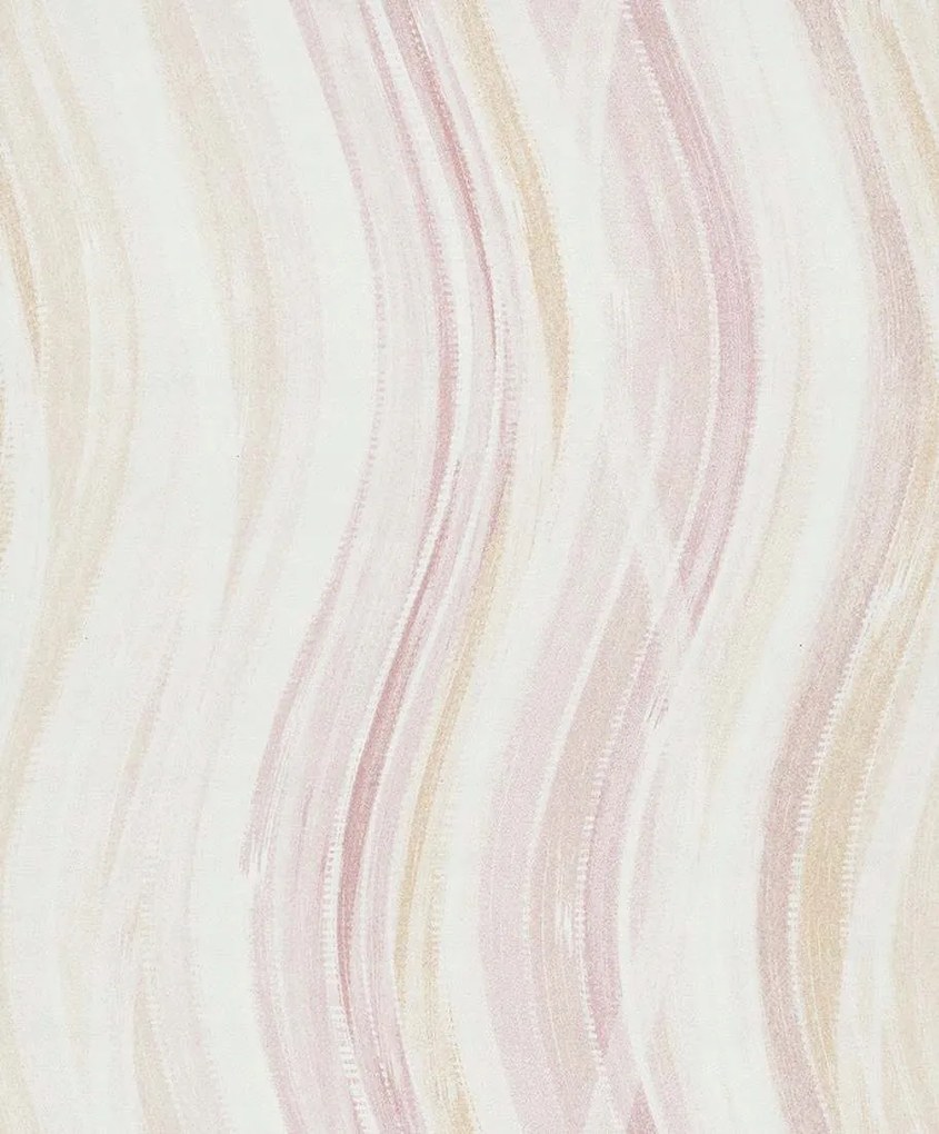 Színes Hullámos Tapéta Fehér Bézs Piros Vinil Flizelin Tapéta