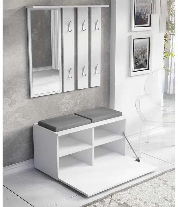 Eibar GB II NEW Előszobafal - fehér N