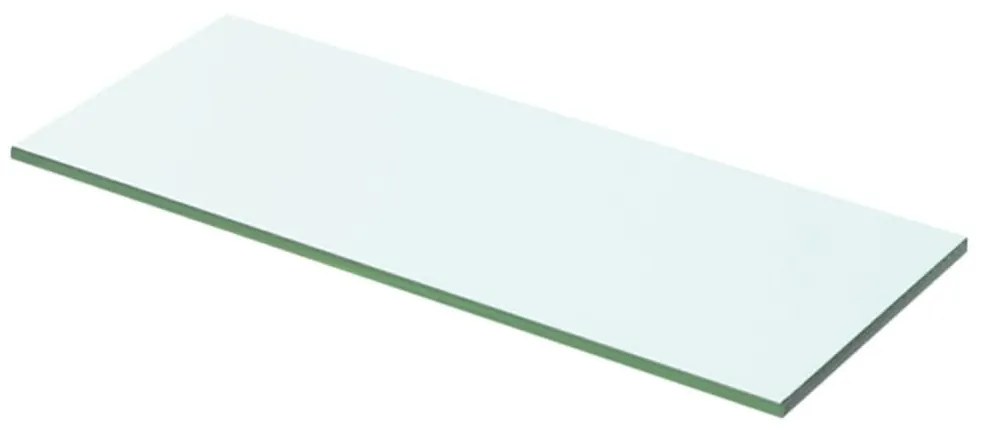 2 db átlátszó üveg paneles polc 50 x 15 cm