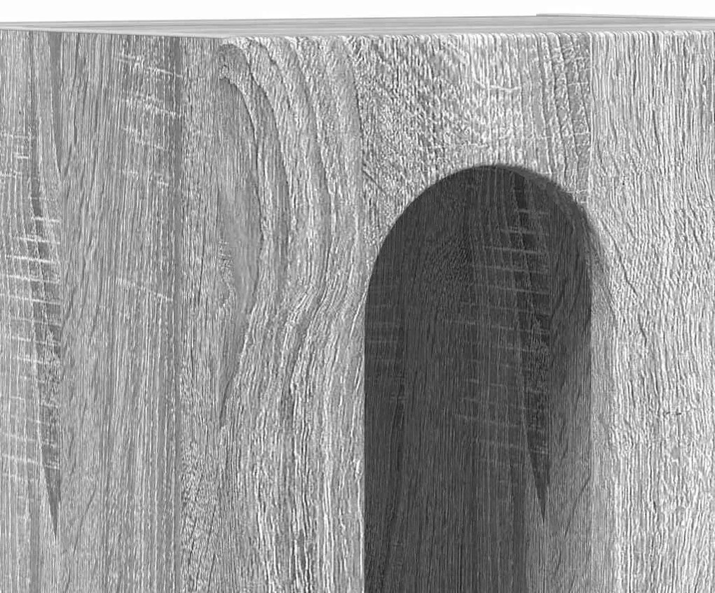 Éjjeli asztal 2 pcs Szürke Sonoma 40 x 35 x 50 cm Faanyag