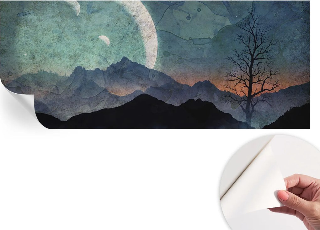 Öntapadós Fali Fotótapéta Hálószobába Éjszakai tájkép 250x104 cm