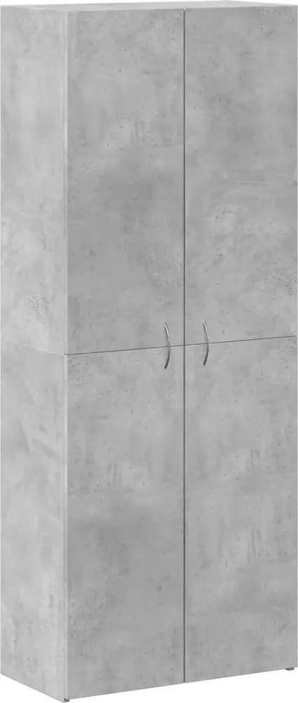 vidaXL betonszürke szerelt fa irattartó szekrény 60 x 32 x 153 cm