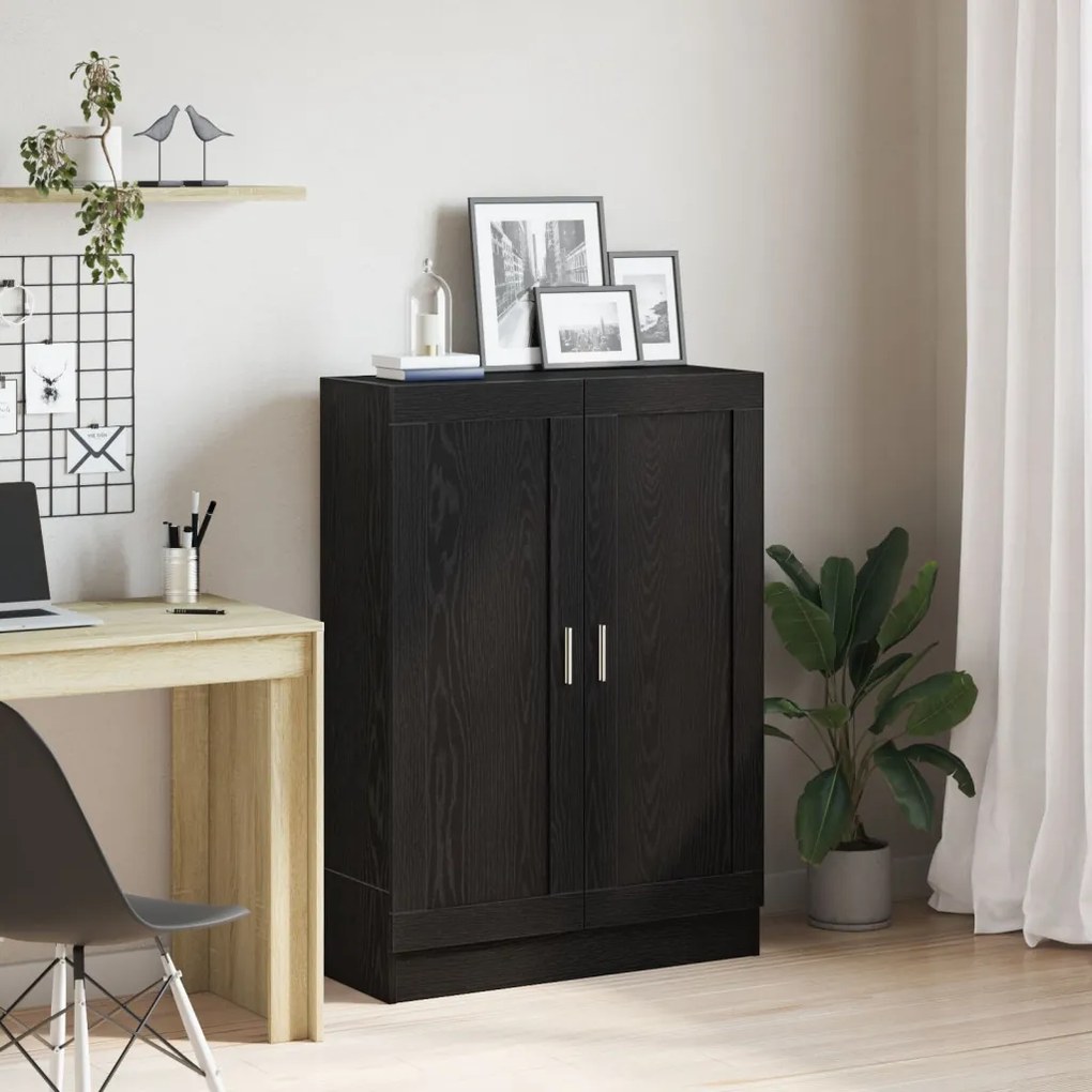 Könyvespolc Fekete Tölgy 82,5x30,5x115 cm Mérnöki Fa
