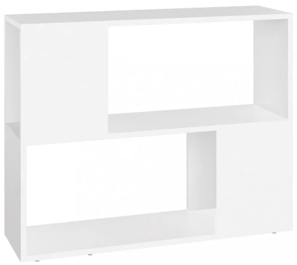 fehér szerelt fa TV-szekrény 80 x 24 x 63 cm