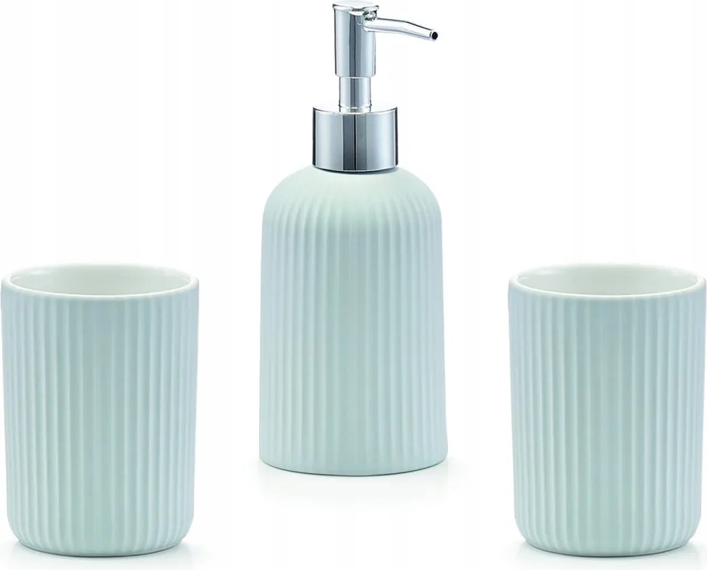 Zeller, Fürdőszobai kiegészítők, 3 db-os szett, szürke