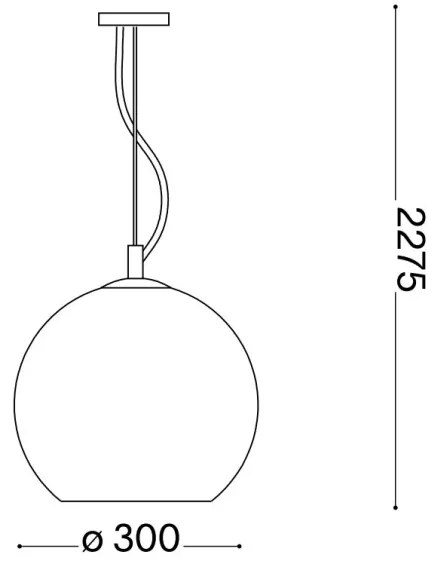 Ideal Lux - Csillár zsinóron NEMO 1xE27/42W/230V átm. 30 cm bézs