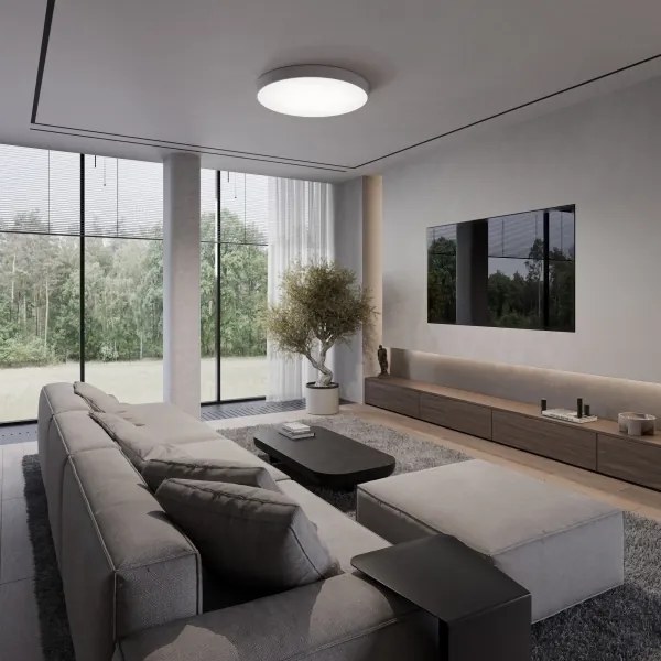 Mennyezeti lámpa érzékelővel CLEO 6xE27/24W/230V á. 80 cm szürke