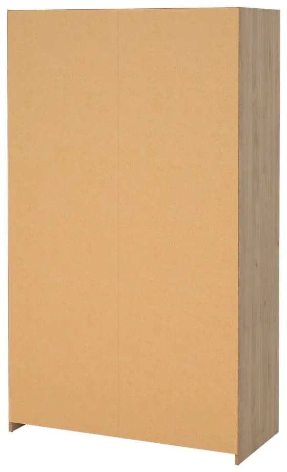Fehér-bézs ruhásszekrény tölgyfa dekorral 105x180 cm Kit – Tvilum