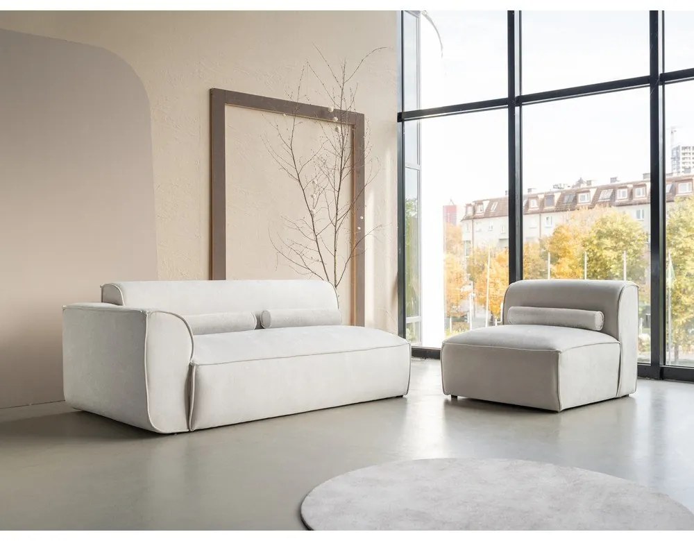 Fehér moduláris heverő (bal oldali) Flex Felix – Miuform