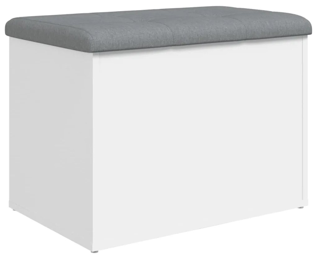 fehér, rétegelt fa tárolópad 62 x 42 x 45 cm