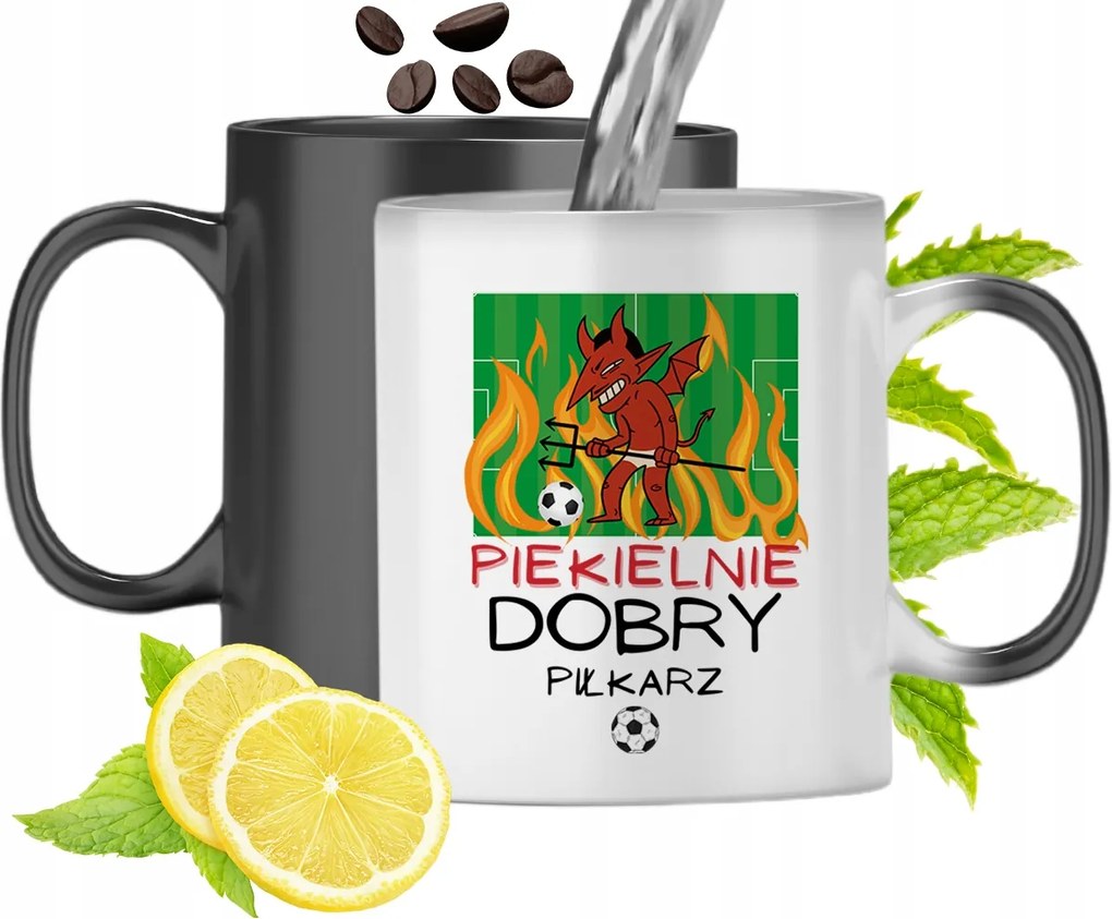 Mágikus Bögre Labdarúgóknak Színváltós Nyomtatott Fotóval