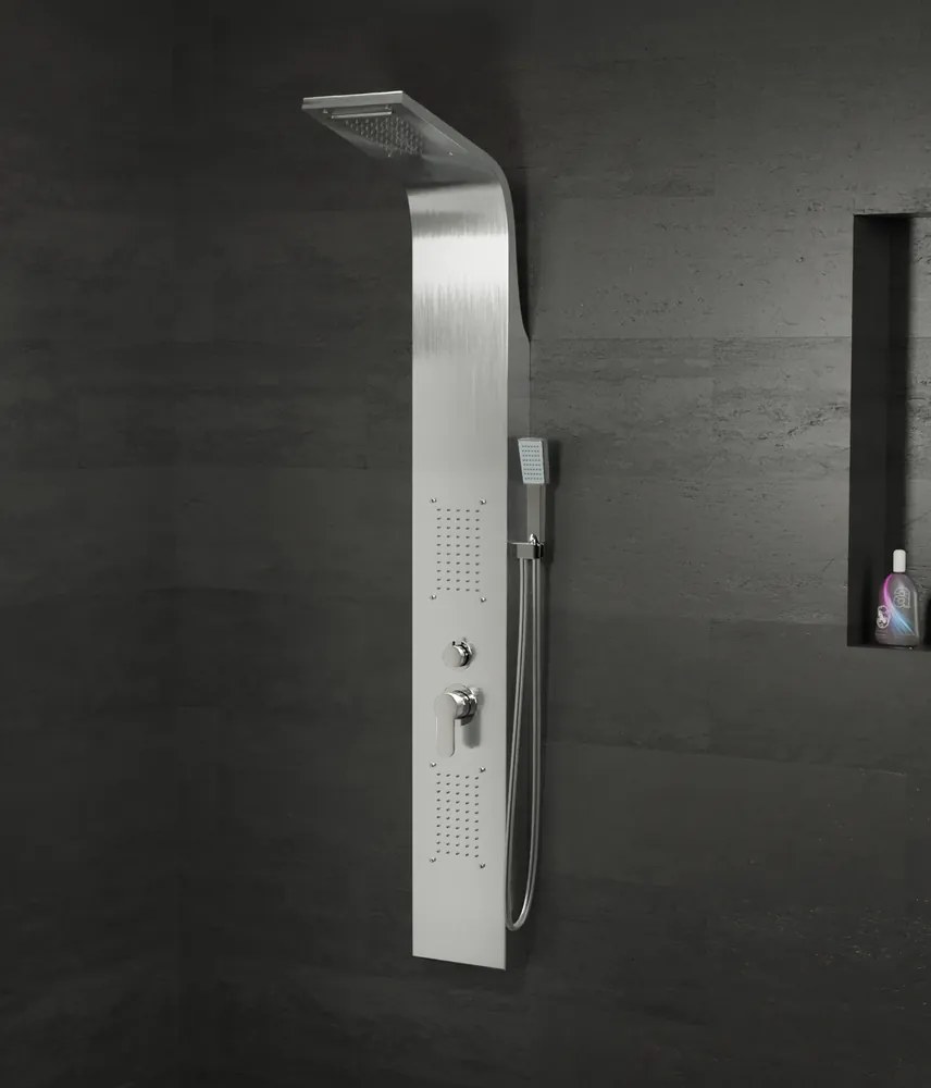 Lagos || Silver zuhanypanel, rozsdamentes acél