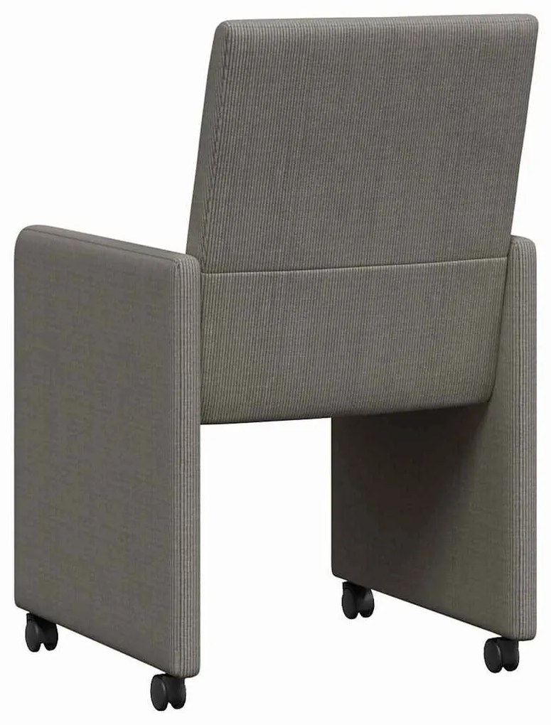 Kerekes Étkező Székek 2 pcs Világosszürke 57 x 66 x 94 cm