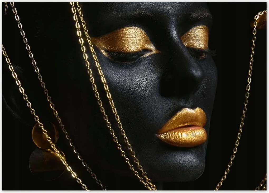 Poszterek 70x50 Arannyal bevont fej