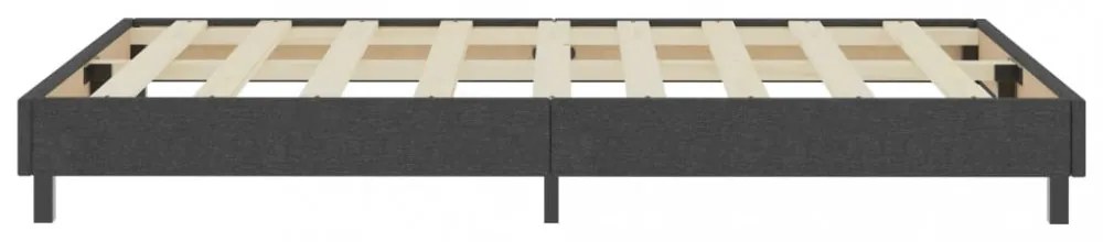 sötétszürke rugós szövetágy 120 x 200 cm