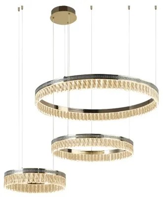 LED fényerőszabályozható kristálycsillár kábelen THALIA LED/120W/230V 3000-6000K + távirányító