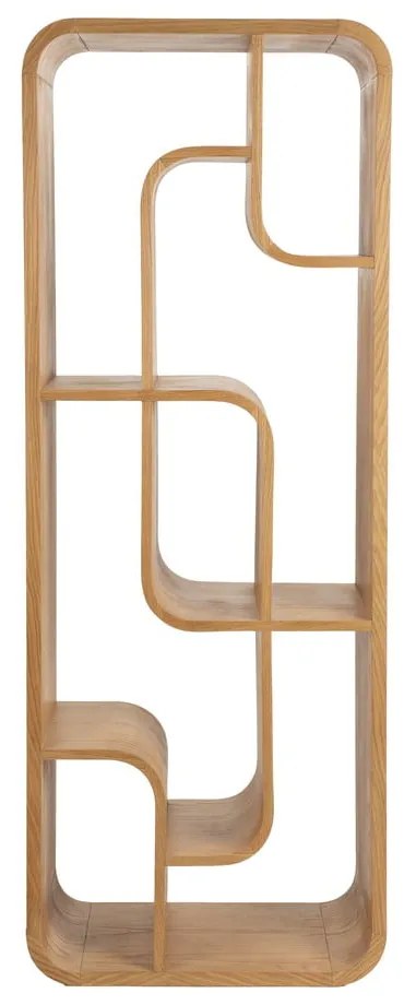 Natúr színű tölgyfa könyvespolc 60x160x35 cm Seven – Zuiver