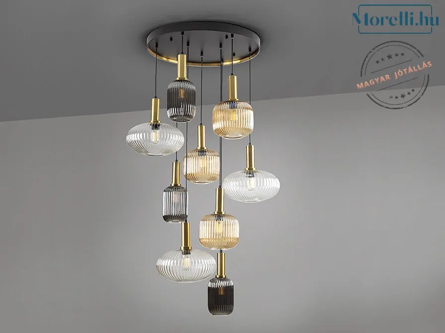 SCHULLER 225090 NORMA Többágú Függesztett Lámpa E27 IP20
