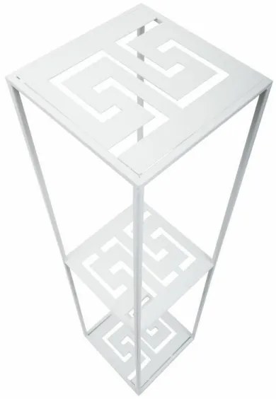 Virágállvány 100x24 cm fehér