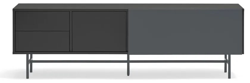 Fekete-antracitszürke TV-állvány 180x56 cm Nube – Teulat