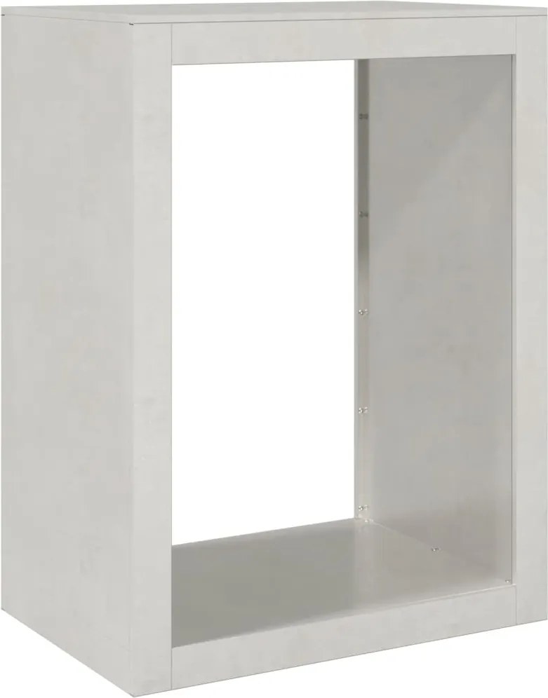 vidaXL rozsdamentes acél tűzifatároló 60 x 40 x 80 cm