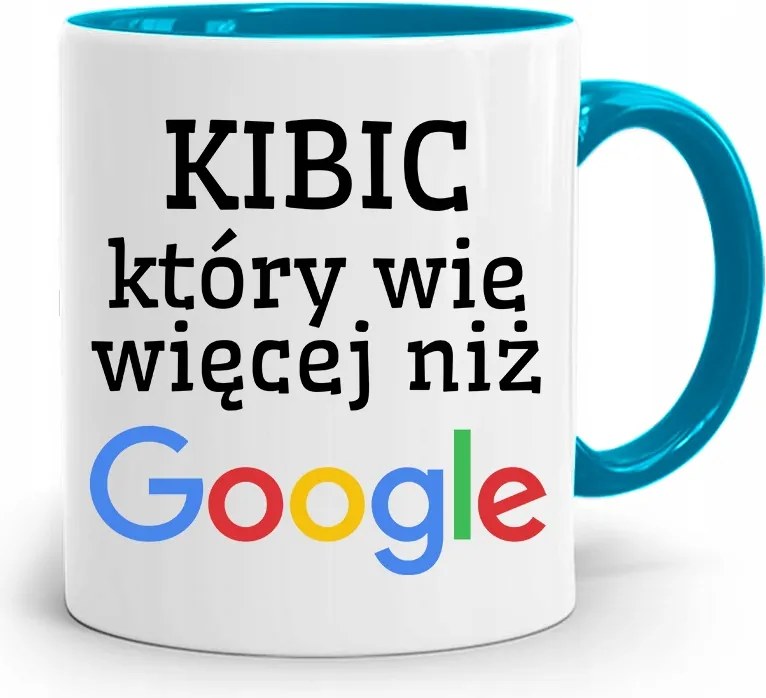 Szurkolóknak Szurkolói Bögre Kék Ajándék fényképes nyomattal