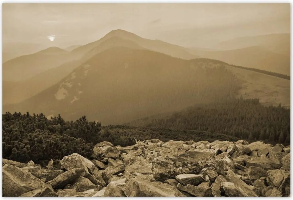 Poszterek 185x125 Hegyi táj Tájkép