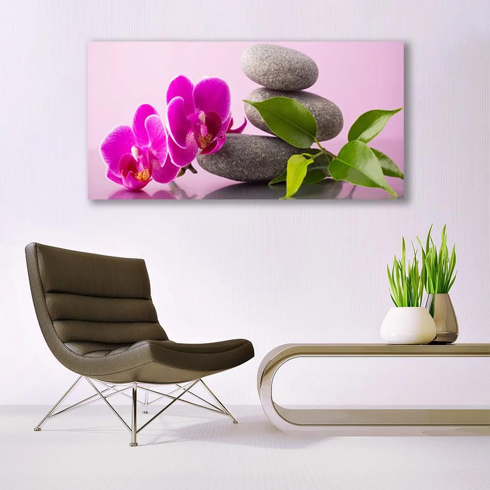 Vászonkép Zen Virág orchidea növény 100x50 cm
