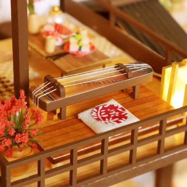 2Kids Toys - Miniatűr Honosná sakurová villa házikó 2xAAA elemmel