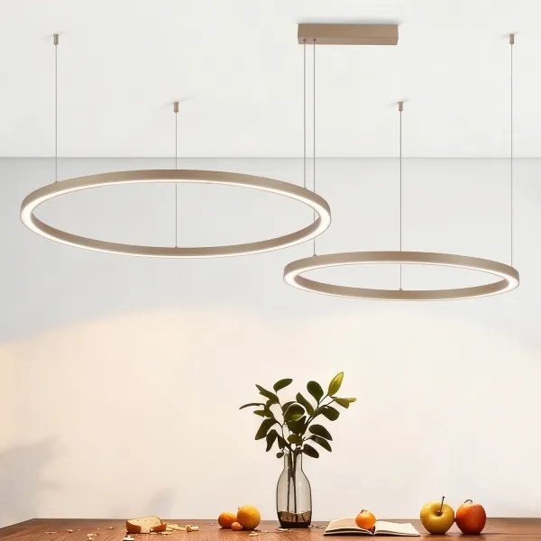 Brilagi - LED dimmelhető kábeles csillár PORTOFINO LED/98W/230V bézs + távirányító