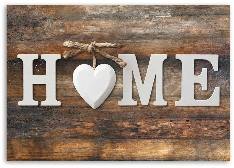 Gario Vászonkép Otthoni felirat, vintage stílusú táblák hátterén, szüreti stílusban Méret: 100 x 70 cm