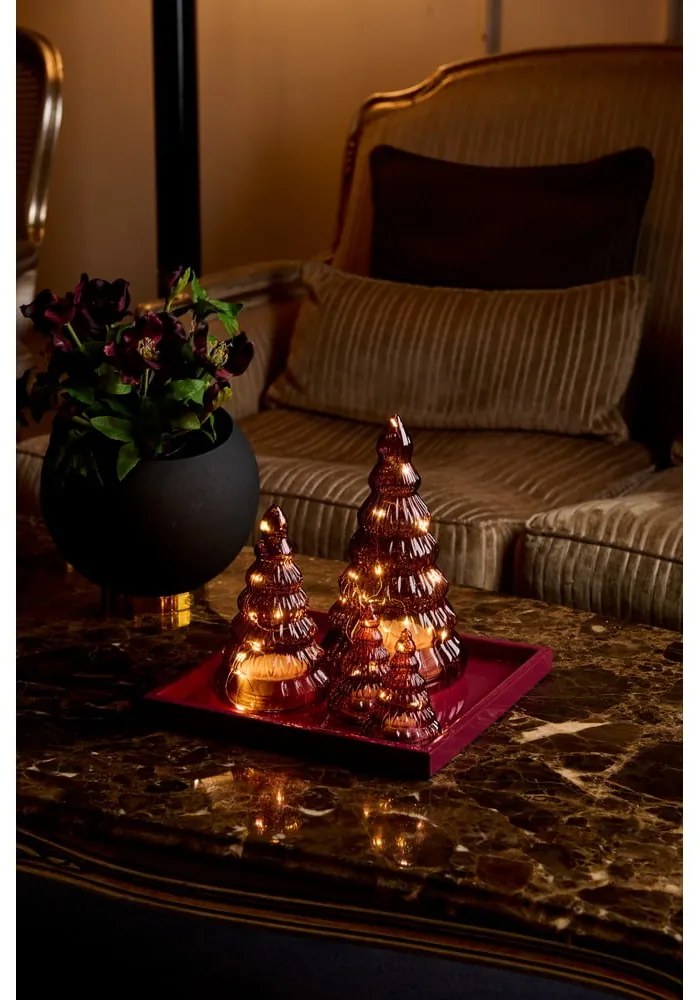 Borvörös fénydekoráció ø 13 cm Lucy – Sirius