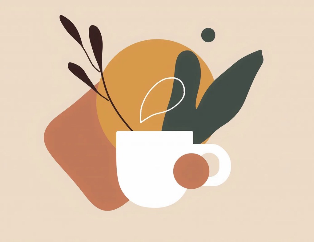 Poszter 65x50cm Reggeli kávé