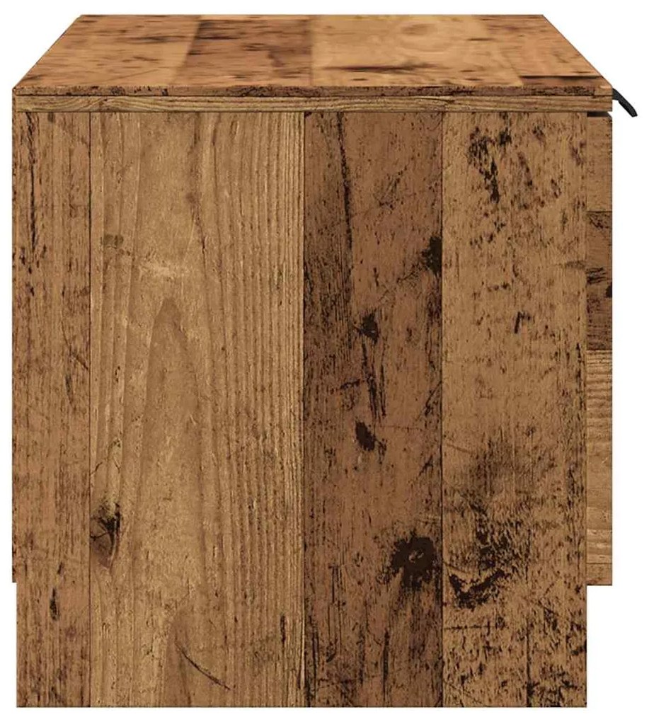 TV szekrény 2 db Régi fa 80x35x36,5 cm Műanyag fa