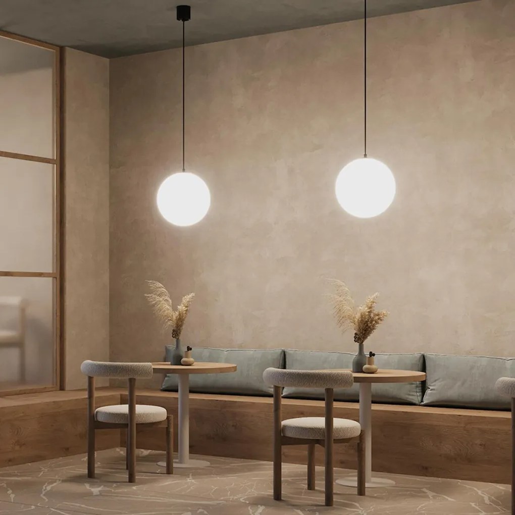 MAYTONI P039PL-5W3K-20-B LUNA Modern Függesztett Lámpa Fehér, Fekete LED IP20
