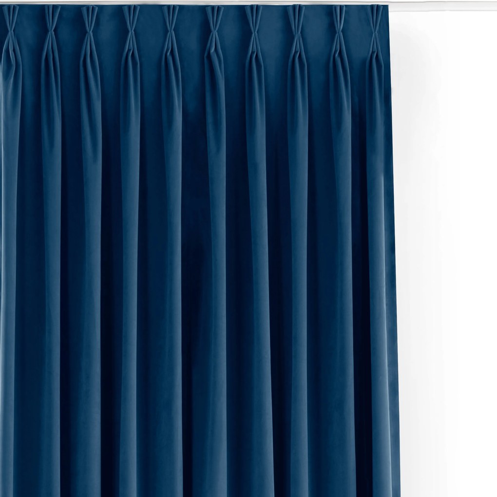 Filumi Velvet matt flexibilis függöny konyhába Sötétkék 200x300