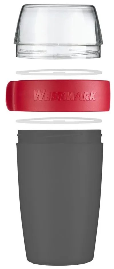 Westmark kétrészes ételtartó edény, 700 ml, antracit, S