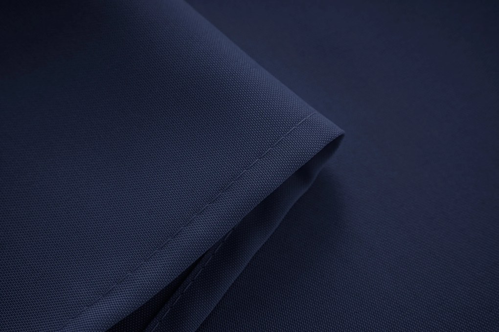Sötétkék függöny OXFORD LIGHT 140x250 cm Felfüggesztés: Hullámos sínszalag