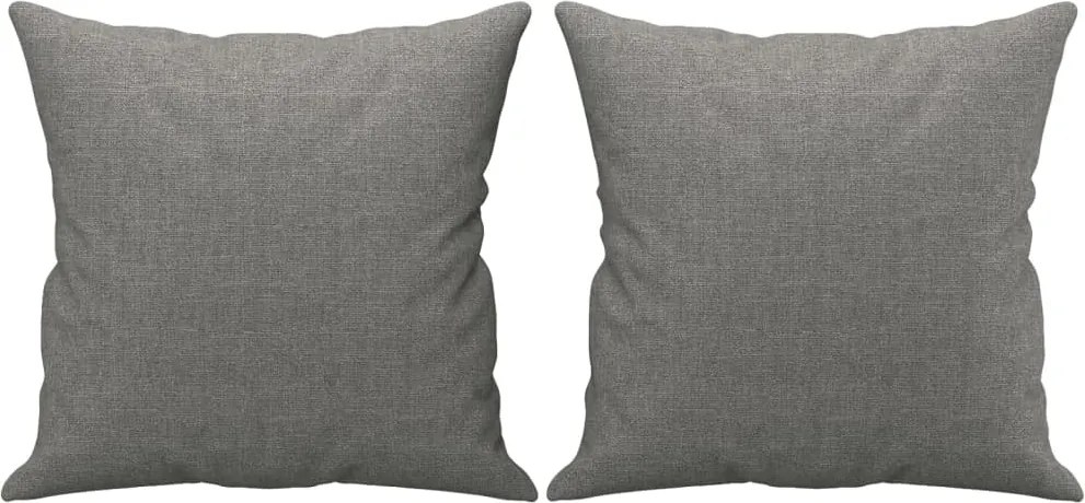 vidaXL 2 db sötétszürke szövet díszpárna 40 x 40 cm