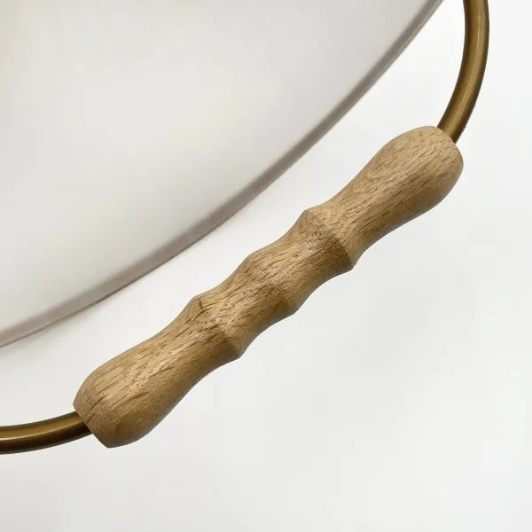 Állítható magasságú RAMONA csillár 1xE27/60W/230V barna/fehér/tölgy