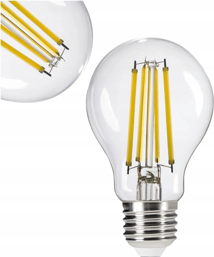 Led Dekoratív Izzó E27 Nagy Menetes 5W=75W Fehér Meleg 2700K