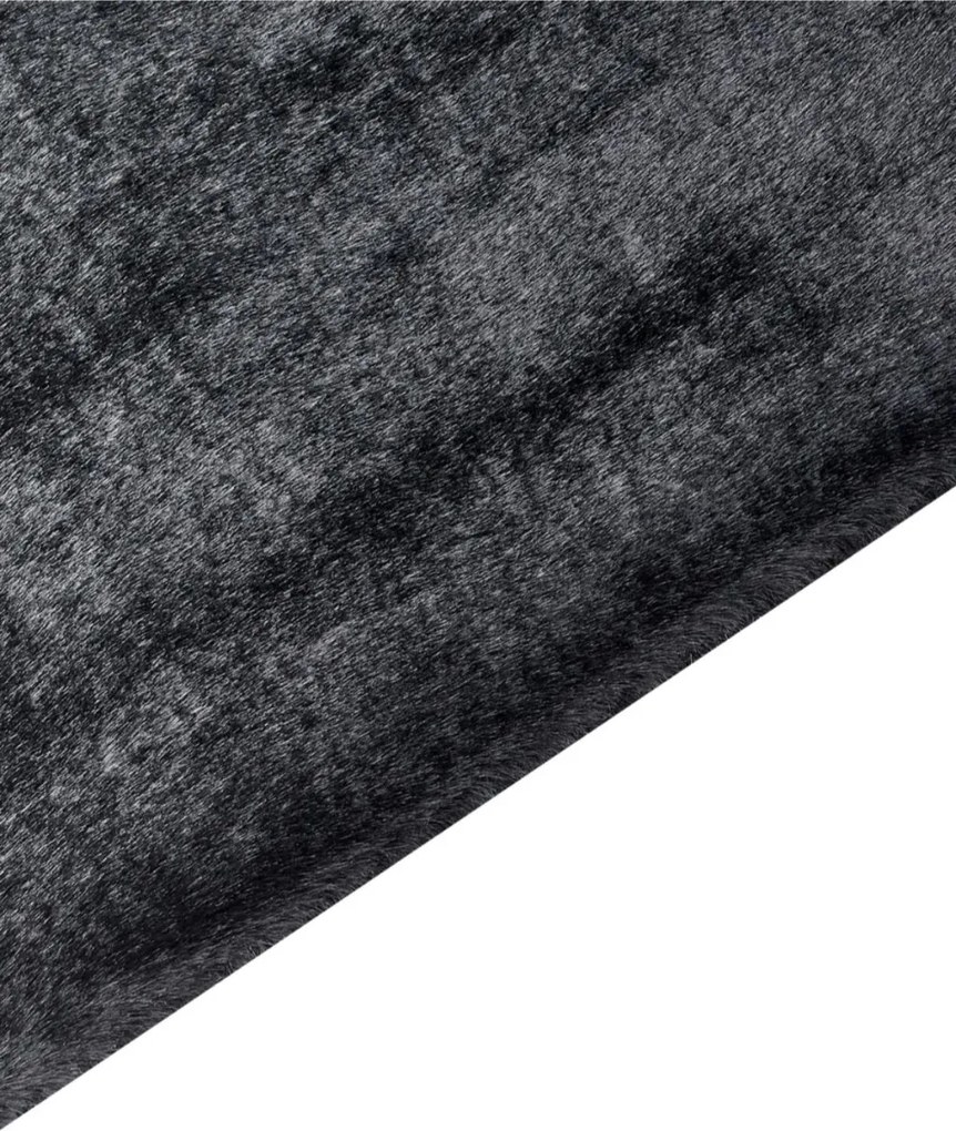 Lunasoft fekete extrán puha, plüss szőnyeg 60x110 cm