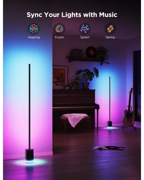 Govee - LED Állólámpa Smart MATTER LED RGBICWW Wi-Fi + + távirányító