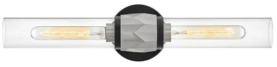 Hinkley HK-ELLISON2-BK-BN - Fürdőszobai lámpatest ELLISON 2xE27/40W/230V IP44 fekete