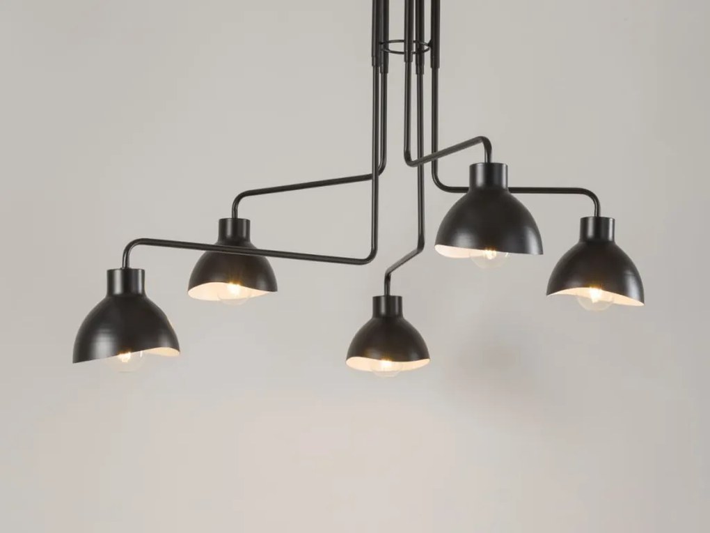 SIGMA LIGHTING 32451 HOLI Mennyezeti Csillár Fehér, Fekete E27 IP20