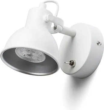 RENDL ROSITA I fali lámpa fehér/ezüstszürke 230V LED GU10 9W