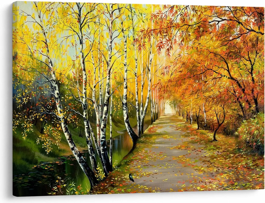 Kép - Egy romantikus sugárút a víz mentén. (70x50 cm)