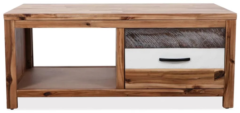 Tömör akácfa dohányzóasztal 90 x 50 x 37,5 cm