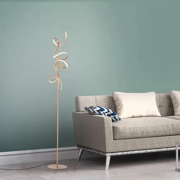 Leuchten Direkt 19031-60 - LED Dimmelhető állólámpa CURLS LED/22W/230V